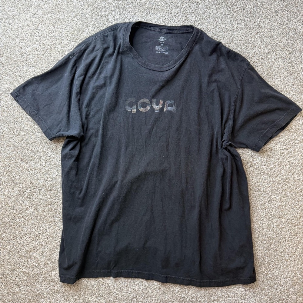 SSUR Goya Shirt Mens 2XL Black Graphic Tee T-Shirt Made USA Cotton Streetwear